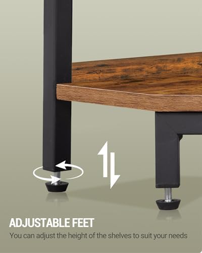 Hzuaneri Corner Shelf Stand 7-Tier Corner Bookshelf Storage Standing Shelf - Image 6