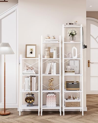 Hzuaneri Ladder Shelf, Bookshelf, Freestanding Corner Storage Shelf - Image 6