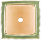 DII Ceramic Planter Collection Herb Pot Set, Green Square, 12x4x4 - Image 3