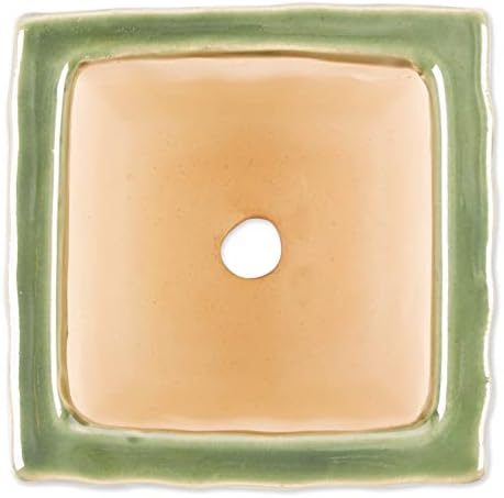DII Ceramic Planter Collection Herb Pot Set, Green Square, 12x4x4 - Image 3