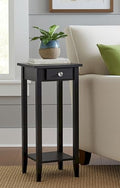 2-Tier Solid Acacia Plant Stand w/Drawer by FairwayAvenueHome