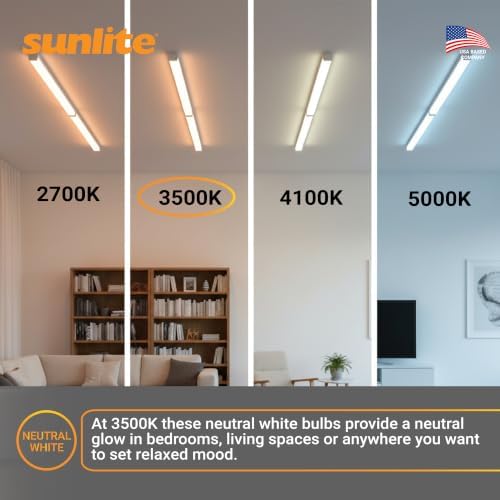 Sunlite 30435 F54T5/835/HO 4 Foot T5 Linear Fluorescent Lamp, 54 Watts, 5000 Lumens, 3500K Neutral White, Miniature G5 Bi-Pin Base, ROHS Compliant, High Performance Straight Tube, 40 Pack - Image 7