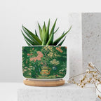 Vase Green Chinoiserie Ceramic Planter Daily Snake Plant Live Indoor with Pot with Drainage Holes and Saucers Pot for Succulents Cactus Garden Windowsill - Image 7