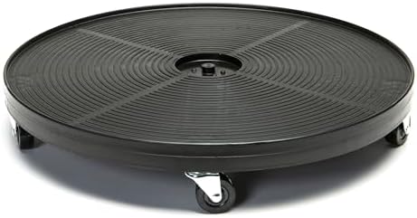 DeVaultEnterprises Devault 23.5 Inch Plant Dolly, Heavy Duty Rolling Plant Caddy with Wheels for Large Pots and Planters, 500 lb Capacity, Made in USA (1, Black) by Unknown