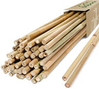 Cambaverd Bamboo Stakes 6 Feet, 50 Pack Garden Stakes for Tall Plants by Cambaverd