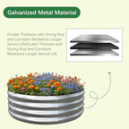 Galvanized Garden Bed Kit for Vegetables/Herbs/Flowers, Raised Planter Box, Outdoor, 2 Pack 2x2x1 Ft - Image 4