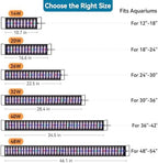 hygger Aquarium LED Light Fish Tank Full Spectrum Lighting with 24/7 Day-Night Cycle Mode & Auto On/Off Timer, 7 Colors Options, Dimmable, Extendable Bracket for 12~18inch Freshwater Plant Tank - Image 2