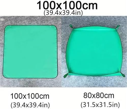 Repotting Mat 1pc Planting Mat PE Gardening Potting Mat DIY Foldable Waterproof Flower Plant Transplanting Mats for Gardening Tools(1pc 100cm) - Image 2