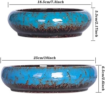 ARTKETTY Succulent Pots - 7.3/10 Inch Large Plant Pots Set of 2 - Image 5