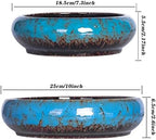 ARTKETTY Succulent Pots - 7.3/10 Inch Large Plant Pots Set of 2 - Image 5