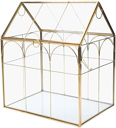 Geometric Plant Terrarium with Lid, House Succulent Terrarium Kit - Image 3