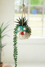 Hanging Blowfish Planter (Min 2) in Ceramic by Kalalou by KALALOU