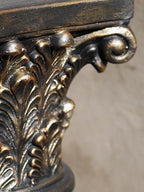 VISIBLE Decorative Roman Column Pedestal, Black Bronze, MGO Cement with Fiber, Classical Garden Pillar, Indoor Outdoor Decor (Black Bronze, 23.5IN) - Image 4