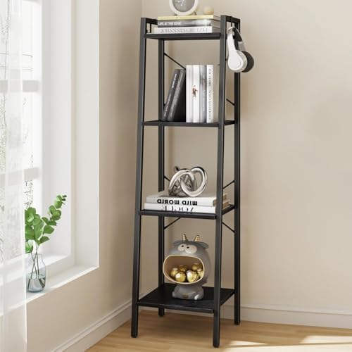 Hzuaneri Ladder Shelf, Bookshelf, Freestanding Corner Storage Shelf by Hzuaneri