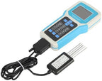 Soil Tester, 7-in-1 Soil pH Meter Kit with Moisture, Temperature, Conductivity, Nitrogen, Phosphorus and PH Test, LCD Display Soil Moisture Meter with Carry Box for ​Petrochemical, Agriculture, etc by Focket