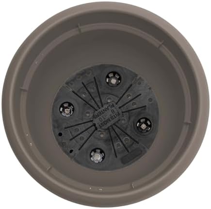 Bloem Ariana 8" Plastic Self-Watering Planter, Peppercorn, 4-Pack - Image 6