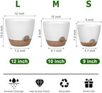 QRRICA 12/10/9 Inch Self Watering Pots for Indoor/Outdoor Plants - Image 3