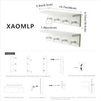 Entrance Coat Rack ，Coat Hooks, Wall-Mounted Wooden Hook Rack, Wall-Mounted Shelves are Very Suitable (White Color Finish—A-2) - Image 5