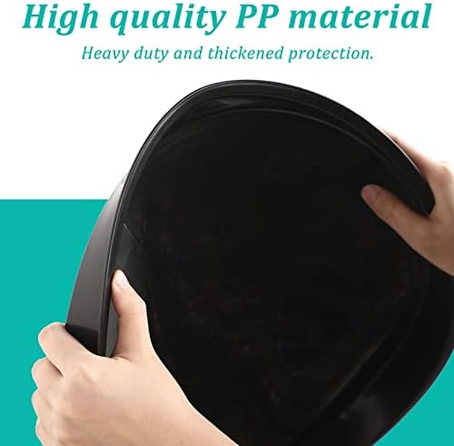 Eccliy 6 Pack Plastic Plant Saucer, Round, 20 Inch, Black - Image 3