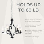 Royal Designs, Inc. LC-2005-ORB-6-1 Heavy Duty Lighting Fixture Chain, Extendable up to 6ft, 60-Pound Weight Capacity, Oil Rubbed Bronze - Image 5