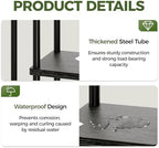 Bamworld Plant Stand 5 Tier Corner Metal Shelf Black - Image 6