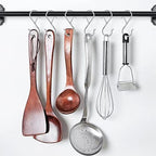 Waitkey 48 Pack S Hooks for Hanging, 3.5 inch Heavy Duty Metal S Hooks with Safety Buckle S Shaped Hooks Pot Rack Closet Hooks for Hanging Plants, Clothes, Kitchen Utensil, Pots, Pans, Bags (Silver) - Image 4
