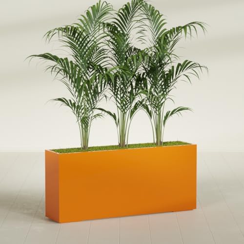Greenline Alice Tall Rectangular Fiberglass Planter, Outdoor Planter Box - Image 4