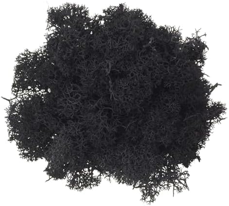 200g Artificial Moss for Crafts, Faux Decorative Plant for DIY Walls Wedding Party Table Centerpieces Home, Black by LKXHarleya