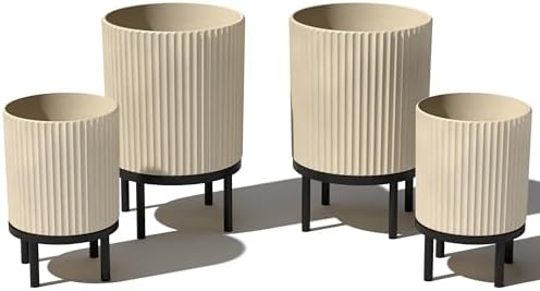 Veradek Demi Series Raised Duo Planters - Set of 2 Planters with Stands by VeradekOutdoor