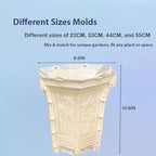 Hexagonal Cement Flower Pot Molds, Concrete Planter Moulds for DIY Garden Lover (22CM) - Image 2