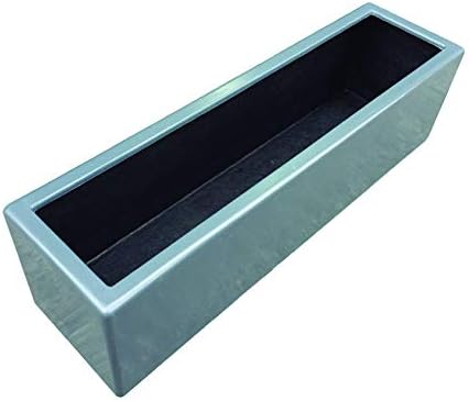Indoor & Outdoor Rectangle Fiberglass Resin Planter Pot (Grey) by Fibroimagen