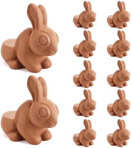 LemonRoad 12 Set Rabbit Pot Feet for Outdoor Planters, Terra Cotta Cement by Unknown