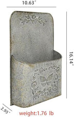 All Chic Wall Planter Metal Wall Planters Wall Hanging Planter Mailbox Planter Indoor Outdoor Planter Wall Mounted Planter for Farmhouse Decoration - Image 2
