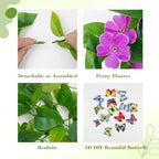 BLEUM CADE Artificial Hanging Flowers for Outdoors, 4pcs Fake Hanging Plants Pothos Vines with Purple Flowers for Wall Home Living Room Indoor Outdoor Decor (No Baskets) - Image 7