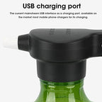 FLEXMAN 3L Electric Spray Bottle, Transparent Rechargeable High Pressure Plant Mister, Electric Water Sprayer for Watering Flowers Garden Cleaning (Green) - Image 6