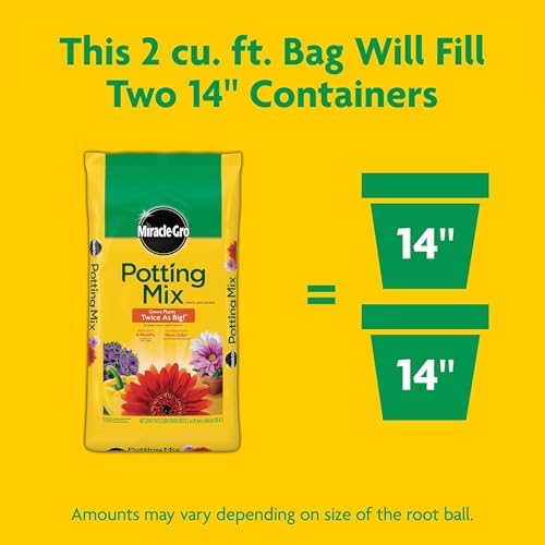Miracle-Gro 3 Pack Potting Soil Mix for Container Plants, Flowers, Vegetables, Shrubs, Annuals, and Perennials, Feeds for Up to 6 Months, 2 Cu Ft - Image 6
