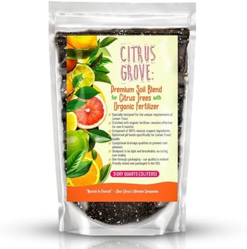 GARDENWISE Professional Citrus Fertilizer & Premium Citrus Potting Mix Bundle - Perfect Balanced NPK for All Citrus Orange, Lime, Lemon Soil for Indoor Outdoor Plants (4-3 Quarts) - Image 3