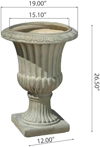 Italian Urn Planter, 26.5 Inch, Antique Green - Image 7