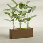 Greenline Leo Tall Rectangular Fiberglass Planter, Outdoor Planter Box - Image 4