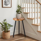 KINNARY Plant Stand Indoor, Wood Plant Table Plant Holder with Raised Design,Heavy Duty Metal Flower Pot Stand, Mid Century Modern Home Decor Small Side End Table（Clr.2-Flower 20" H） - Image 7