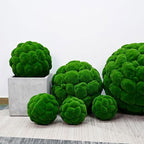 Artificial Plant Topiary Ball Dia 16in, Faux Moss Balls Decorative, Round Faux Moss Balls Outdoor, Green Grass Decorative Balls, Artificial Grass Fake Plants for Backyard Garden - Image 5