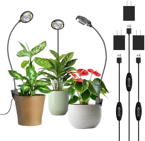 Mini Clip Grow Light for Indoor Plants, small grow light Full Spectrum by SGLEDsLEDLightings