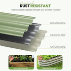 G GOOD GAIN Raised Garden Bed Outdoor, 4-in-1 Modular Metal Planter, Green - Image 3