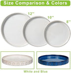 Eightpot Plant Drip Tray - Ceramic Plant Saucer for Outdoors 9.3 Inch Plant Tray for Indoors No Holes Plant Pot Saucer Plant Dishes to Catch Water Round Plant Drainage Trays, Cream White - Image 7