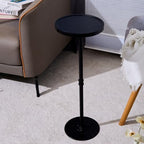 Round Small Side Table, Tiny Drink Table for Small Spaces, Black - Image 7