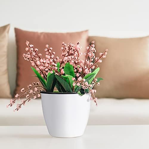 MOUYAT 10 PCS 7 Inch Plastic Wall Mounted Lazy Flower Pots, White Self Watering Hanging Planters with Hooks and Ropes, Water Hanging Plant Pots for Indoor Outdoor Plants - Image 7