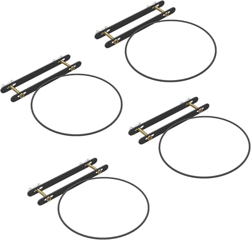 No-Drill 6“ Railing Plant Holder Stainless Steel 6in 4-Pack by Vercome