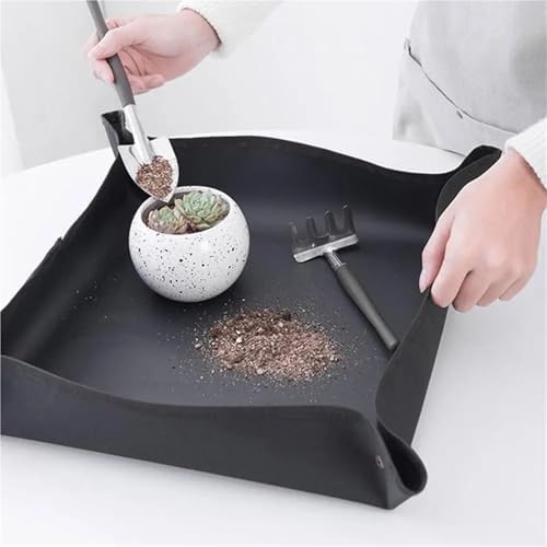 Repotting Mat Plant Repotting Mats Foldable Oxford Cloth Plant Transplanting Mat Large Size Gardening Potting Pad Garden Accessory 50/75/100cm(Green 100 * 100cm) - Image 2