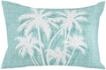 Throw Pillow 12x20 Inch, Tropical Palm Tree Waterproof Outdoor Pillow Covers with Insert, Vintage Mint Green Exotic Botanical Plants Decorative Pillowcase Cushion for Patio, Garden, Couch, Sofa, Bed by Unknown