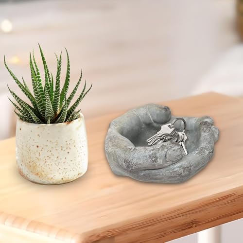Cement Hand Pot – Concrete Mini Planter & Holder - Image 7